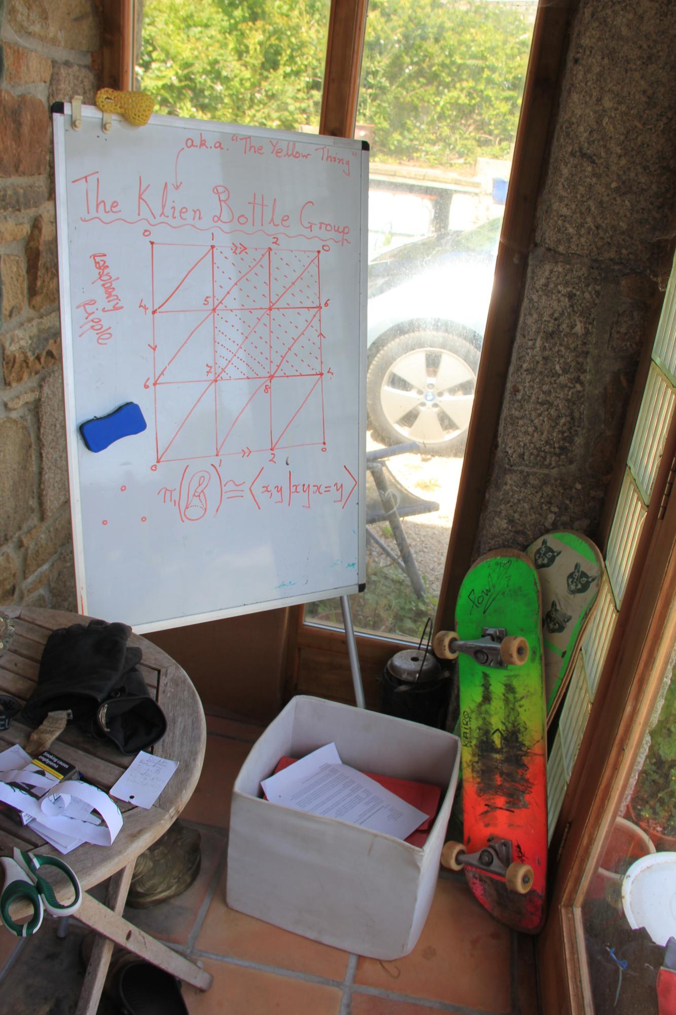 Klein bottle whiteboard