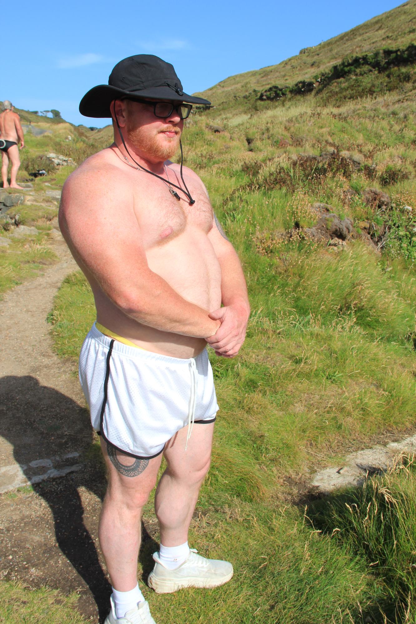 Luke in trunks